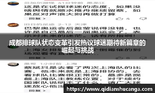 成都排球队状态变革引发热议球迷期待新篇章的崛起与挑战